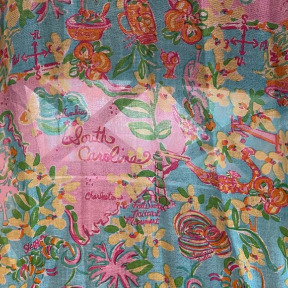 Lilly Pulitzer Murfee Scarf States - South Carolina - Picture 2 of 3